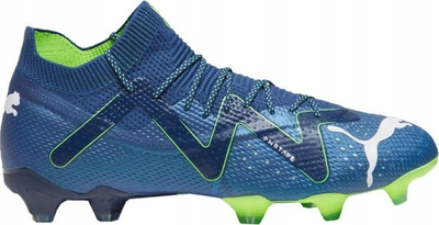 Patika futbolli PUMA FUTURE ULTIMATE FG AG, për meshkuj, terren natyral dhe artificial, blu