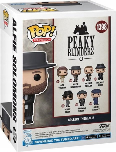 Figurë vinili Funko Pop Peaky Blinders Alfie Solomons, për koleksion, shumëngjyrëshe
