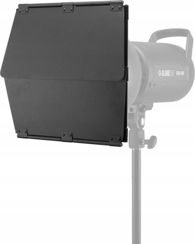 Komplet reflektor Barndoor GlareOne PRO, për reflektor 24 cm, i zi