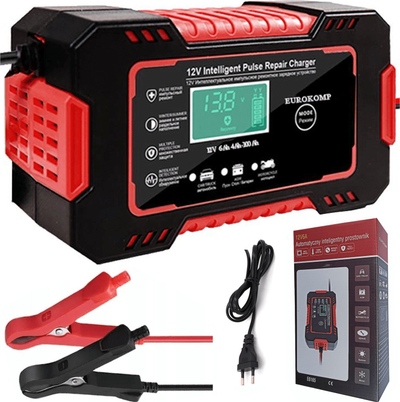 Karikues baterie Eurokomp Automatic Charger E6165, 12V, 6A, i zi