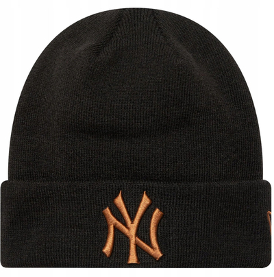 Kapelë beanie New Era League Essential New York Yankees 60580722, akrilik, unisex, e zezë