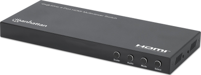 NDËRRUES HDMI MANHATTAN 4K MULTIVIEWER, 4 ПОРТИ, 4K 30HZ, ЦРН