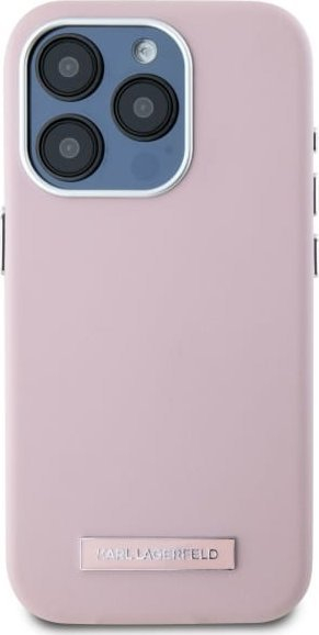 Mbrojtëse telefoni Karl Lagerfeld KLHMP15XPGMSRPP për iPhone 15 Pro Max 6.7", me MagSafe, rozë