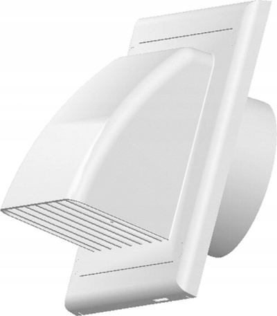 Kapak ventilimi Vents, 100mm, ABS, i bardhë