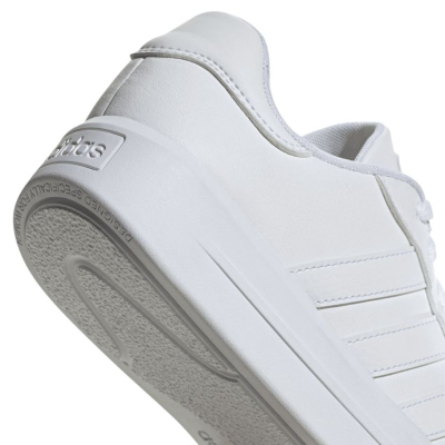 Atlete adidas Court Platform W GV9000 me platformë të lartë, për goca, të bardha