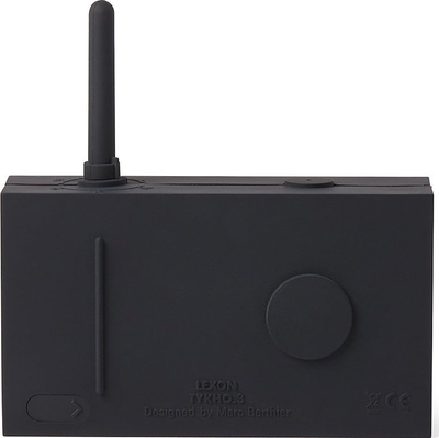 Radio portabël me Bluetooth Lexon Tykho 3, FM, wireless, e zezë