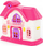 Shpi lodër POLESIE House 78254, 34x31x16 cm, me ballkon, rozë me të bardhë