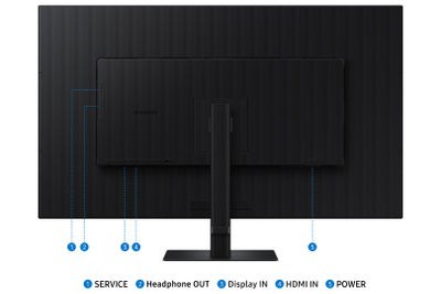 Монитор Samsung ViewFinity S7 S70D, 37\", 4K Ultra HD, црн