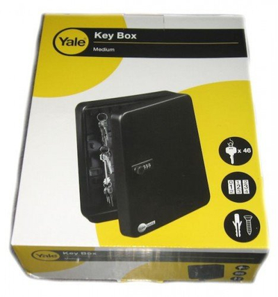 Kabinet çelësash YALE YKB/200/BB2, 20 grepa, metalik, i zi