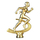 Figurinë sportive Tryumf F224/G, plastikë, 15cm, ngjyrë ari