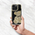 Këllëf telefoni Teddy Bear për iPhone 14 Pro Max, PU TPU, ngjyrë gold