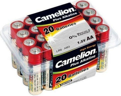 Bateri alkaline Camelion LR06 AA, 1.5V, 20 copë