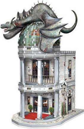 Puzzle 3D Harry Potter Gringotts Bank, 300 copa, shumëngjyrësh