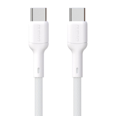 Kabllo USB C Dudao L9C, USB C me USB C, 1m, 65W, e bardhë