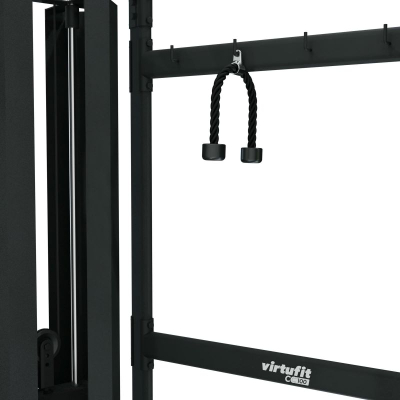Stacion force VirtuFit CC100 Cable Crossover, me dy tufa peshe, me dyshek, ngjyrë e zezë