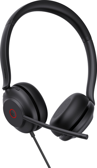 Kufje Yealink UH35 Dual UC, USB A, me mikrofon, të zeza