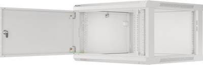 Kabinet rrjeti muror Lanberg WF01-6606-00S, 19" 6U, ngarkesë 60kg, gri