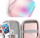 Çantë mbrojtëse LoveInstant për Fujifilm Instax Mini Evo LiPlay Square Link, me rrip dore, multicolor ombre