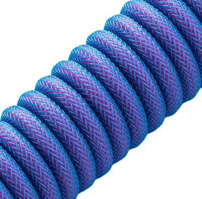 Kabllo spirale CableMod Classic, USB-C/USB-A, 1.5m, e kaltër