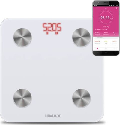 Peshore banjoje Umax Smart Scale US20M UB605, inteligjente, Bluetooth