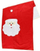 Thes festiv Godan Santa Sack, i madh 70x100 cm, i kuq