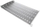 Raft i fiksum rack 19" 1U, thellësi 250mm, metalik, gri