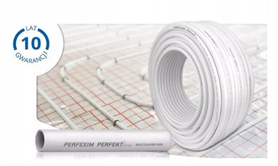 Tub shumë-shtresor Perfexim PEX AL PEX 20x2 mm, për ngrohje nën dysheme, i bardhë