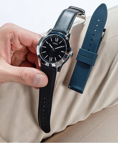Set Guess Crescent GW0630G1, orë dore + rrip për orë