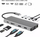 Docking station RoGer MST Dock Station 12in1 Lite, USB-C, 2x HDMI 4K, gri metalik
