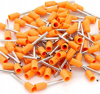 Ferulë e izoluar për kabllo, 0.5 mm, plastike, portokalli