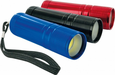 Dritë dore Marcy Flashlight Mini, COB LED, IPX4, ngjyrë e kuqe transparente