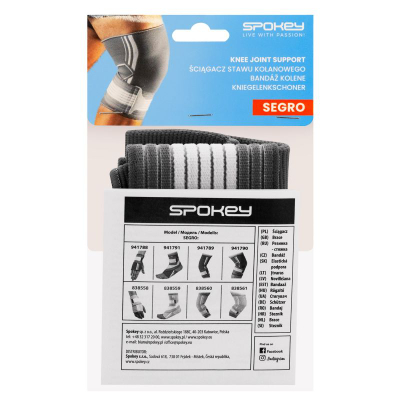 Mbajtëse për gju Spokey Segro Pro SPK-941790, elastike, madhësi universale, gri