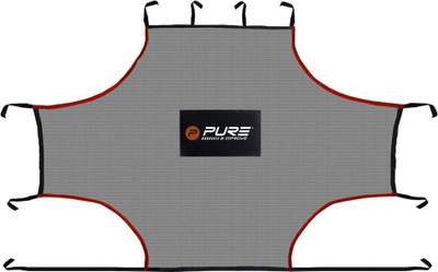 Rrjetë trajnimi futbolli Pure2Improve, 275 x 185 cm, e hirtë 