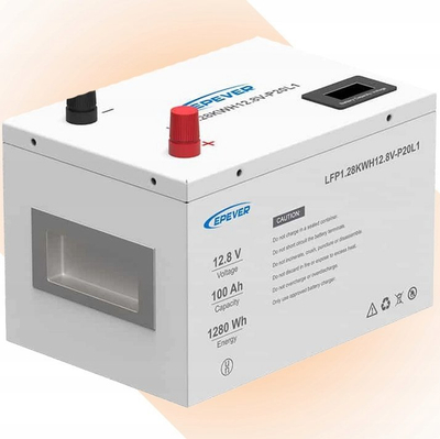 Bateri LiFePO4 Epever LFP1.28KWH12.8V P20L1, 12.8V, 100Ah, e bardhë