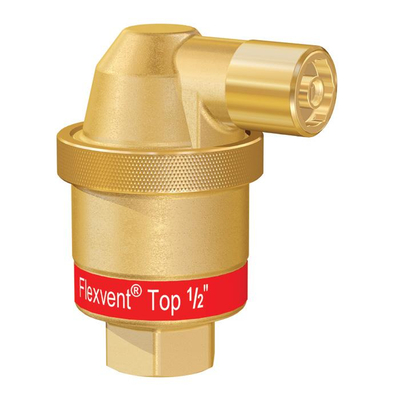 Valvul automatike ajrimi Flamco Flexcon Flexvent Top, 1/2", bronz, ngjyrë e artë