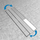 Kanal linear dushi Hydroland Linear Drainage Sleek 800, 80 cm, çelik inox, argjendtë