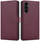 Këllëf portofol 4Kom Tech-Protect për Samsung Galaxy A26 5G A17 4G 5G, lëkurë eco, funksion qëndrimi, burgundy i kuq