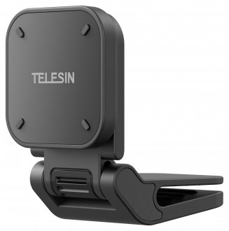 Klip magnetik për kapele SunnyLife Telesin S3-HMH-05-TIS, për Insta360 Go Ultra, rrotullim 360°, i zi