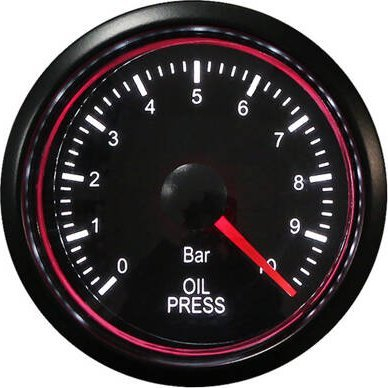 Мерач за притисок на масло Auto Gauge T270, 52mm, дигитален, црн