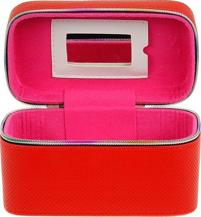 Kuti bojrash me pasqyrë Cosmetics Case With Mirror 3, 19x11x10 cm, me zinxhir, me shumë ngjyra