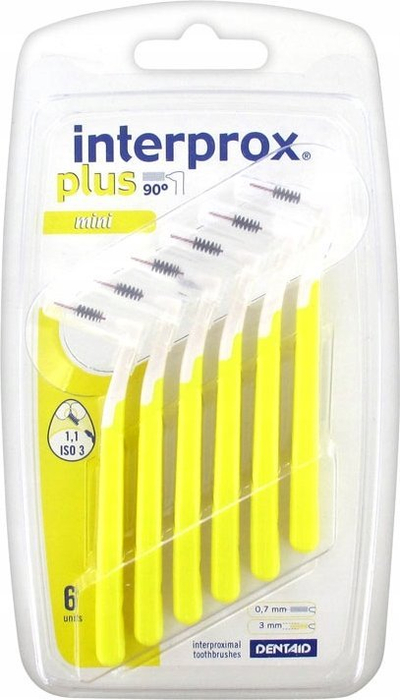 Интердентални четки Vitis Interprox Plus Mini 1.1, сет 6 парчиња, големина S