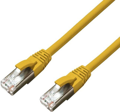 Kabllo rrjeti MicroConnect CAT6A S/FTP, 0.25m, LSZH, e verdhë