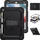 Këllëf tableti DEQSTER 360 Rugged për iPad 10.2", tip ushtarak, me mbajtës për stilolaps, i zi