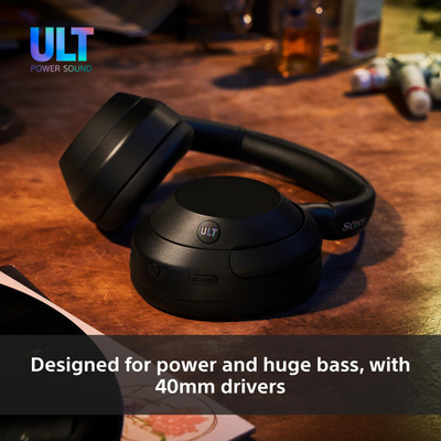 Надувни слушалки Sony ULT Wear WHULT900N, беспроводни, со поништување на бучава, црни