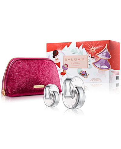Set aromash Bvlgari Omnia Crystalline - EDT 65 ml + EDT 15 ml + çantë kozmetike