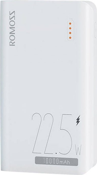 Powerbank Romoss Sense4SF, 10000mAh, karikim i shpejtë, e bardhë