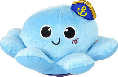 Lodër pelushi Leantoys Oktapod, me drita, me tinguj, blu