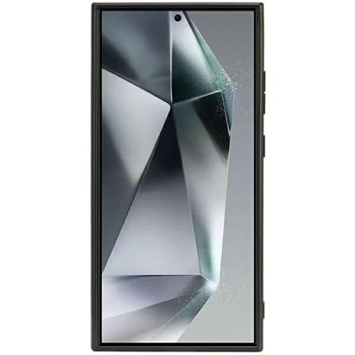 Kapak telefoni Audi Genuine Leather MagSafe për Samsung Galaxy S24 Ultra, lëkurë natyrale, me MagSafe, i zi me të kuqe