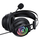 Kufje gaming ONIKUMA X80, mikrofon me reduktim zhurme, ndriçim RGB, të zeza