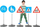 Set tabela rrugore Klein Large Road Signs, 72cm, për fëmijë